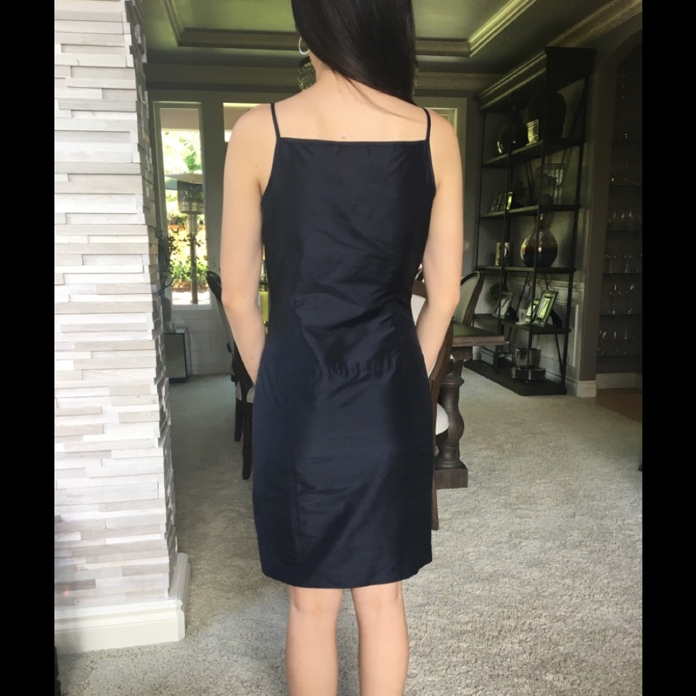 Mag navy silk dress - Picture 6 of 6